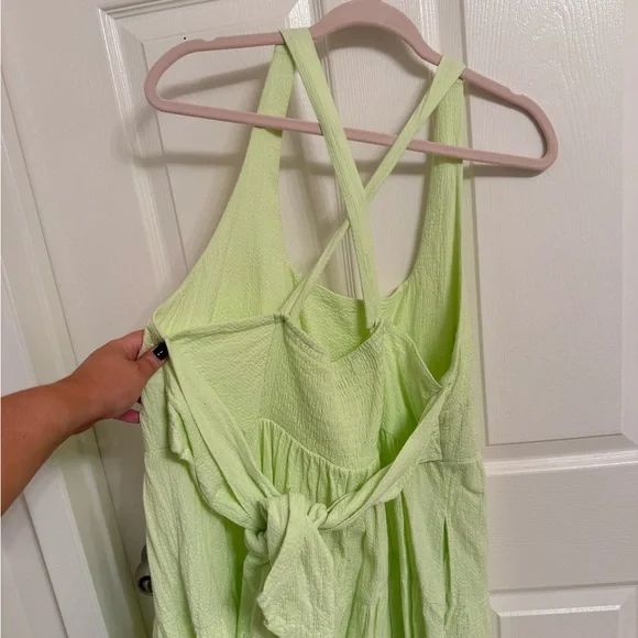 Ava & Viv Light Green Textured 3/4 Dress - Picture 3 of 5